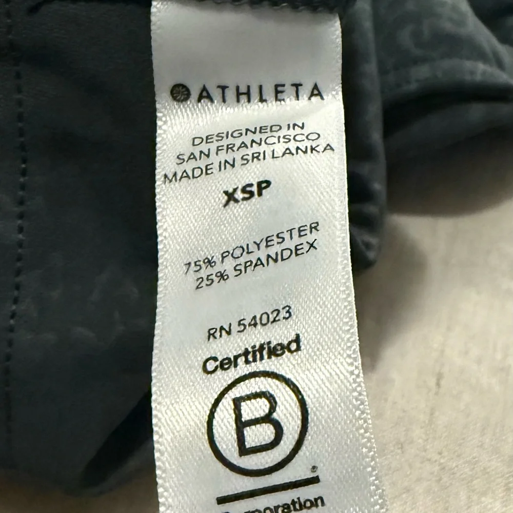 Athleta Charcoal/olive tight 7/8 size XS - Picture 2 of 7